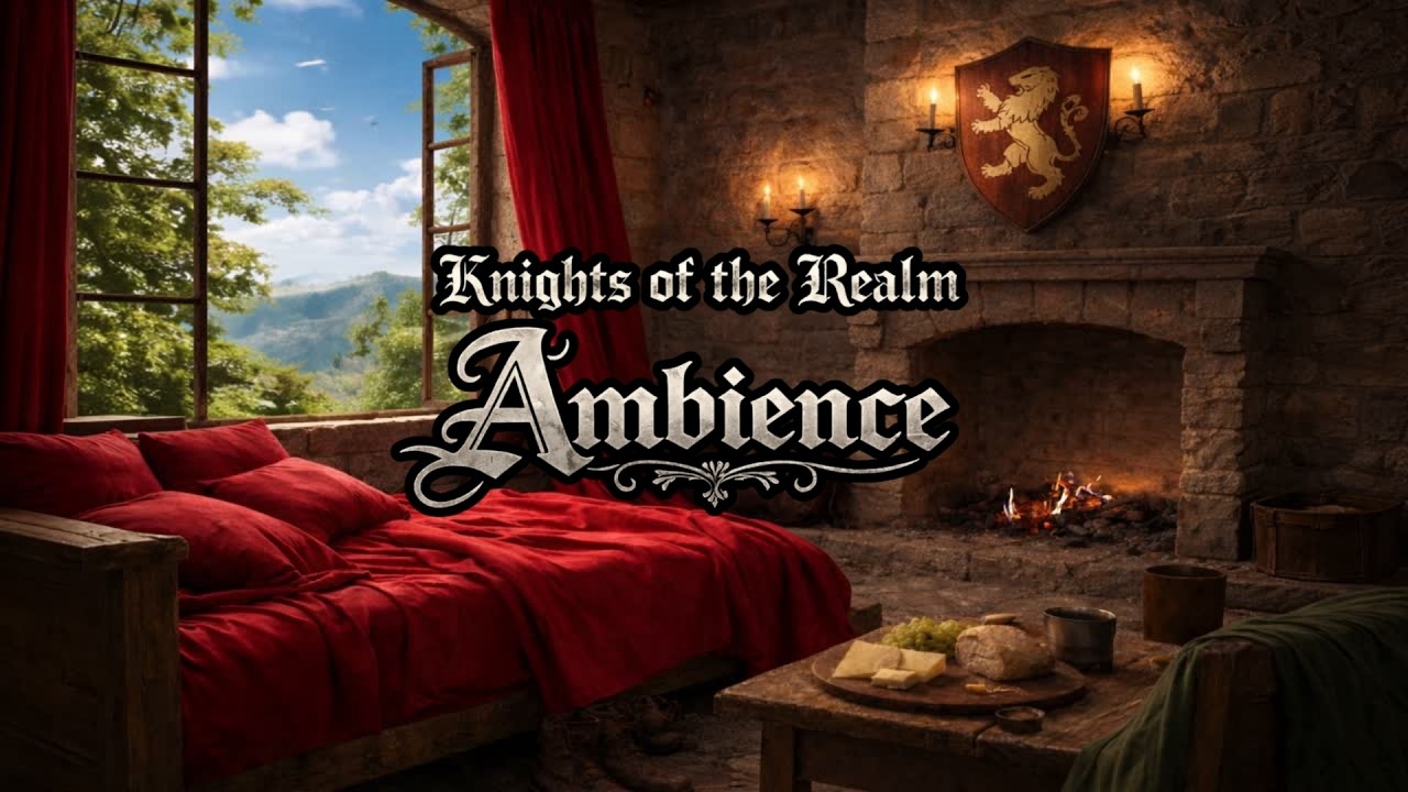 Knight’s Chambers on a Spring Day | Cozy Medieval Castle Ambience