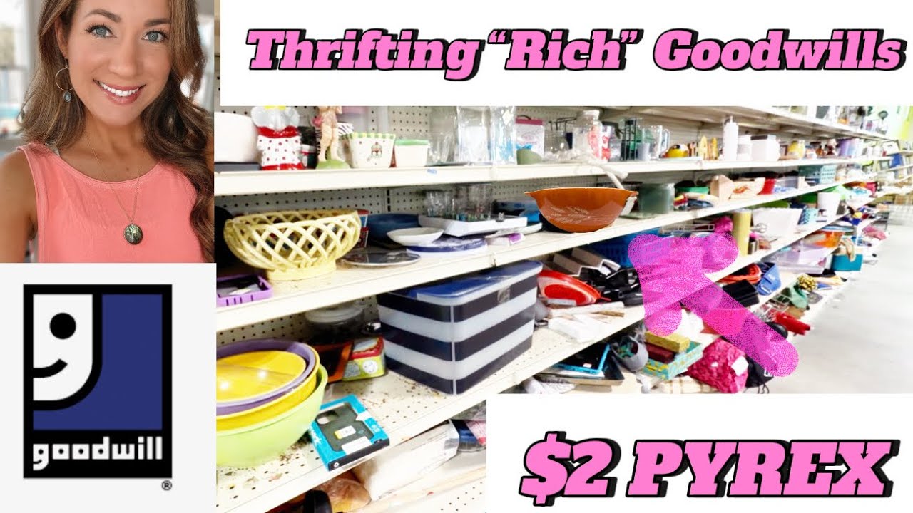 Thrifting the rich Goodwill‘s every day for a week!  ￼
