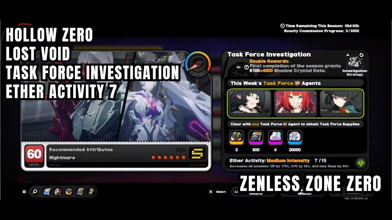 [Zenless Zone Zero Hollow Zero] Lost Void - Task Force Investigation - Ether Activity 7 - S Rank