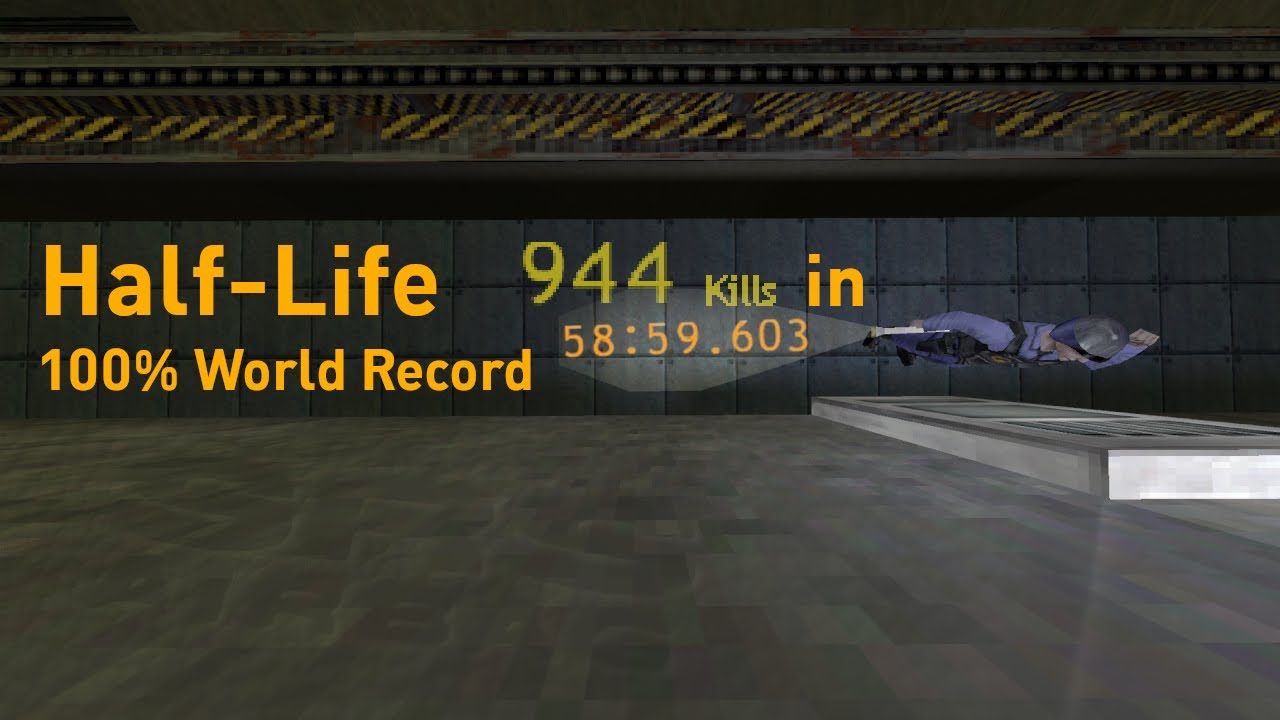Half-Life 100% Speedrun in 58:59[WR]