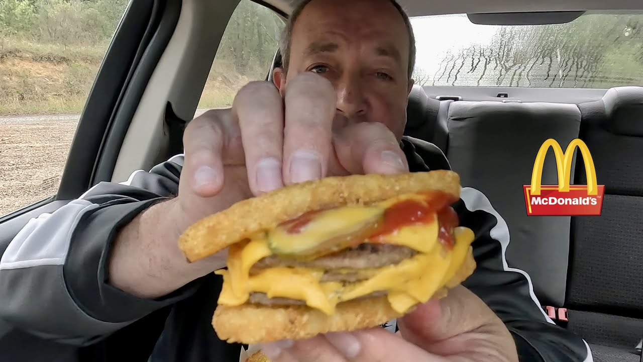 Triple Cheeseburger With Hash Brown Buns