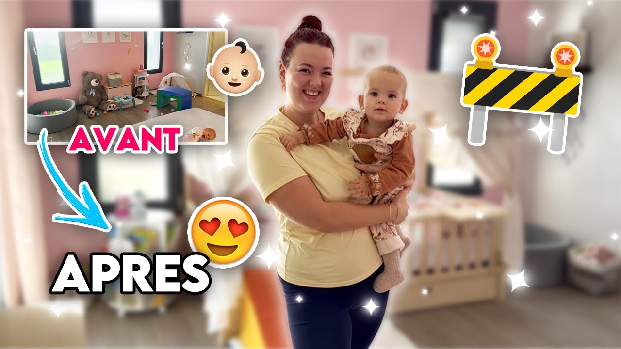 AVANT / APR&Egrave;S : la CHAMBRE de ma FILLE !👶🏻 (1 semaine pour tout changer)