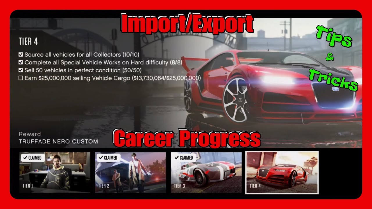 How to Complete Your Import/Export Business - Career Progress - GTA V Online