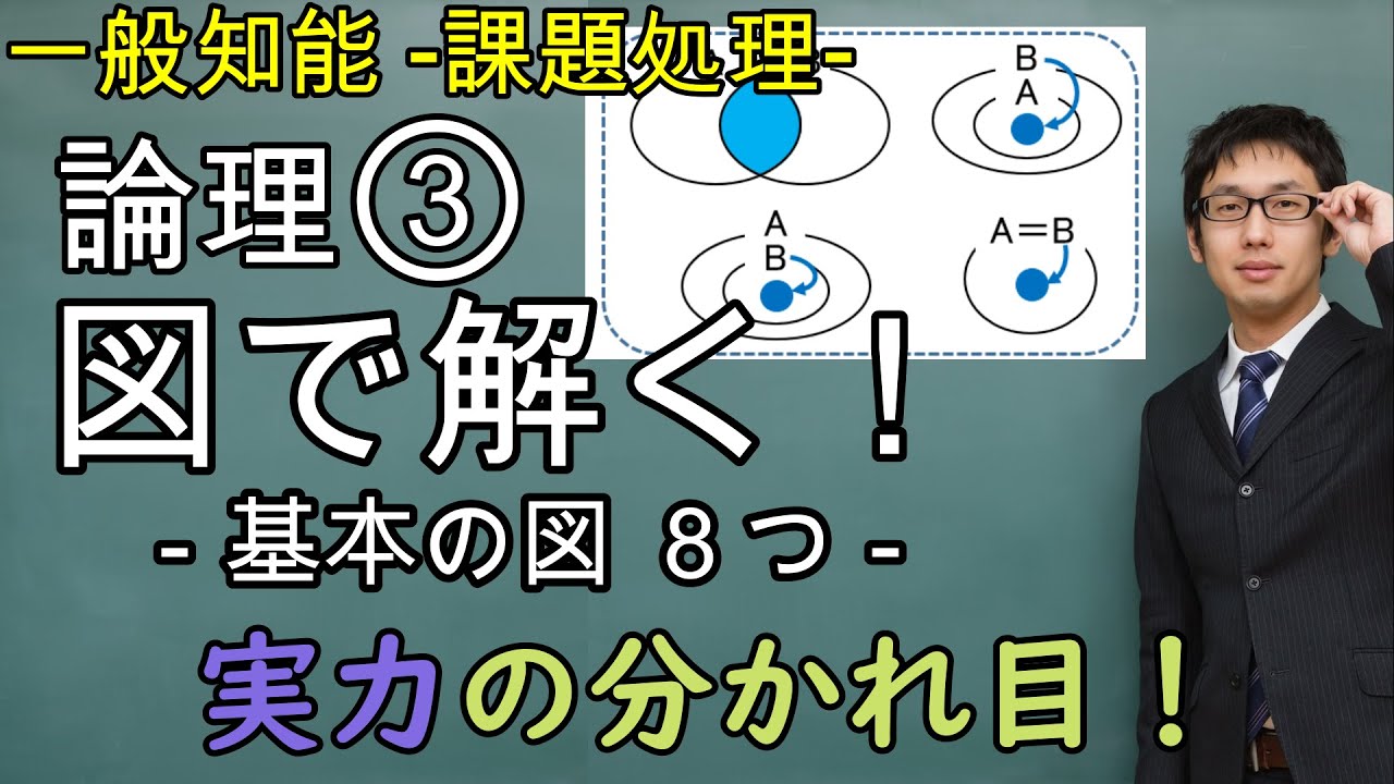 論理③図を描いて解く・練習問題・応用問題【課題処理(判断推理)、一般知能】