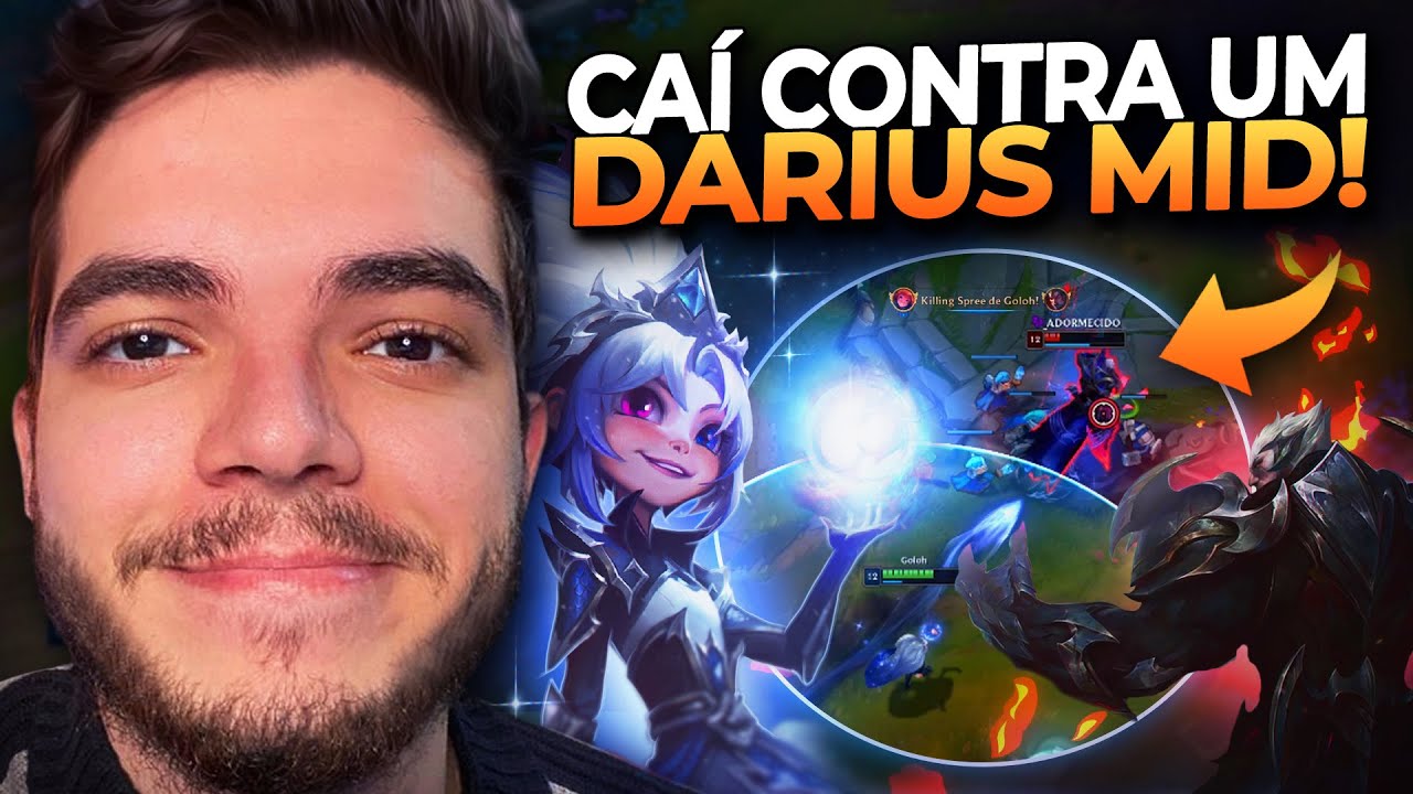 CAÍ DE ZOE CONTRA UM DARIUS MID! PEGUEI MVP CONTRA O BONECÃO! | LOL