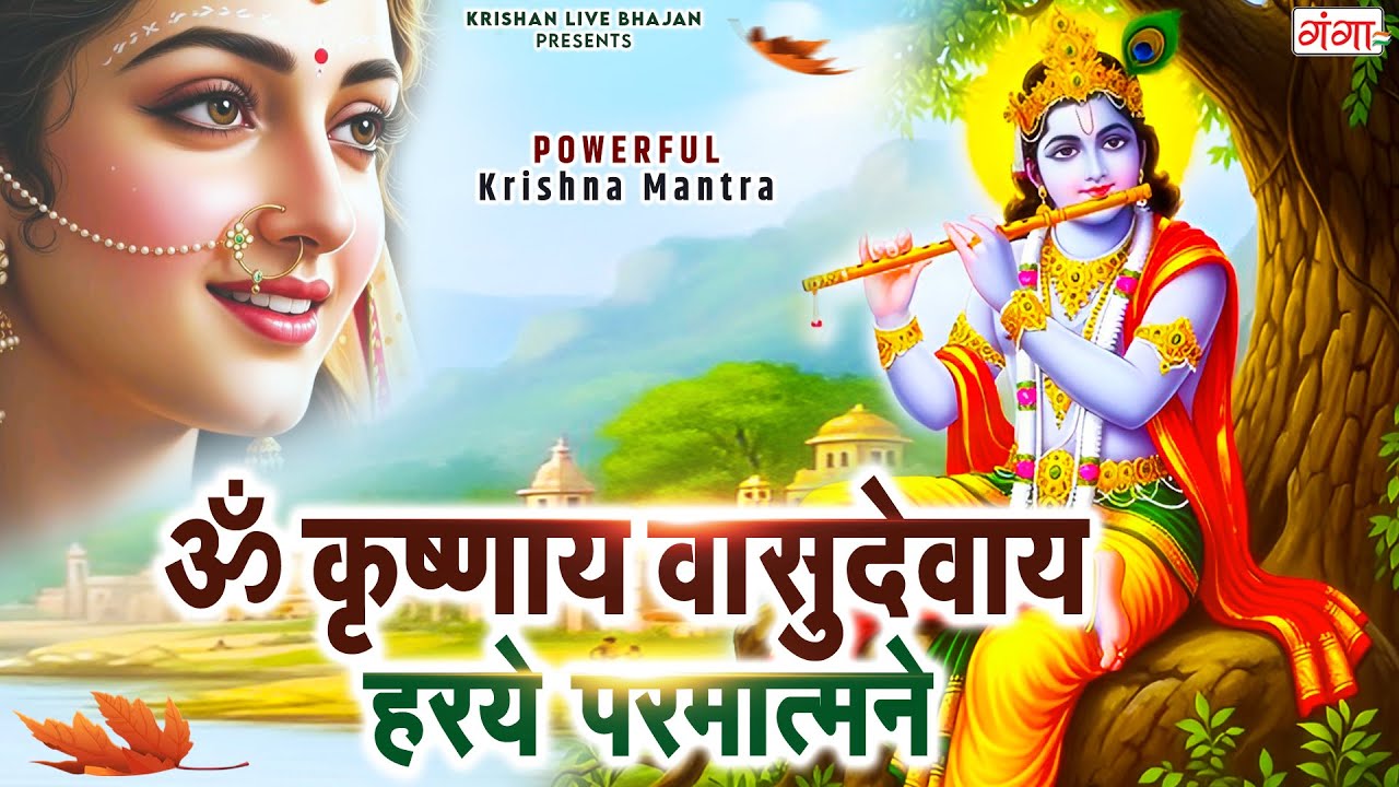 ॐ कृष्णाय वासुदेवाय हरये परमात्मने - Om Krishnaya Vasudevaya Haraye Paramatmane 108 Times #krishna