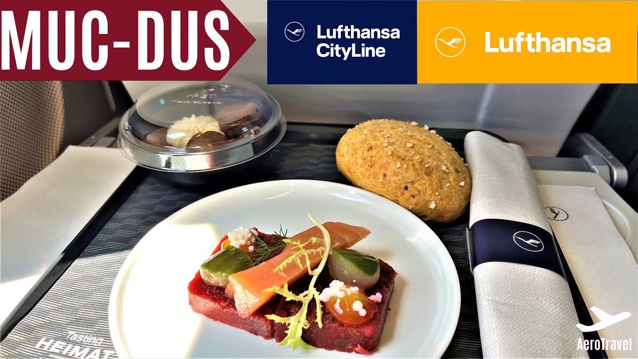 WOW LUFTHANSA DOMESTIC BUSINESS-CLASS | MUNICH-DÜSSELDORF | CANADAIR JET 900| 