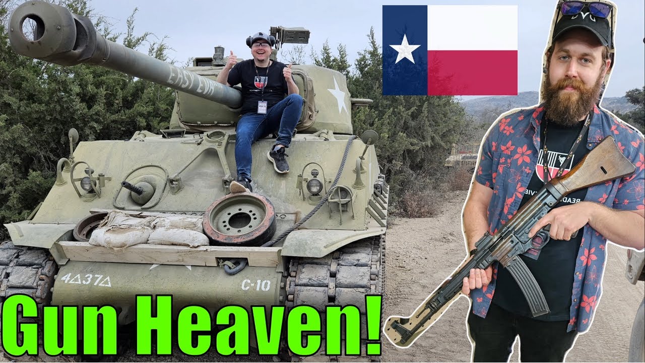 INSANE RANGE DAY (Firearms Road Trip!) Gundies 2023 | DRIVE TANKS & Ox Ranch Experience