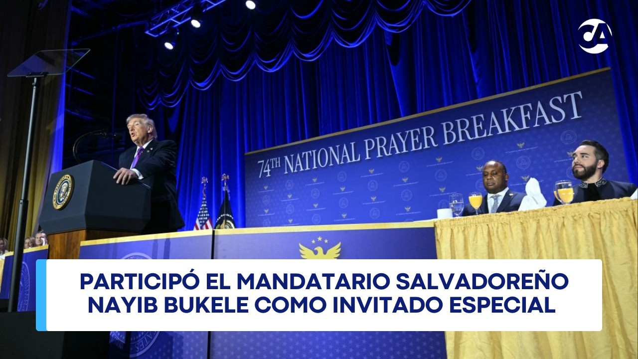 Realizan Desayuno Nacional de Oración en Washington con la participación del presidente Donald Trump