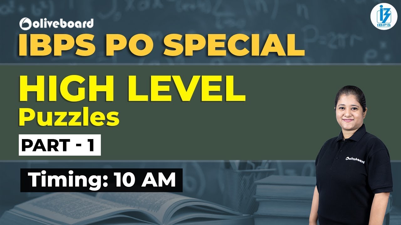 High Level Puzzles | Part - 1 | Tricky Puzzles | IBPS PO | IBPS PO Special
