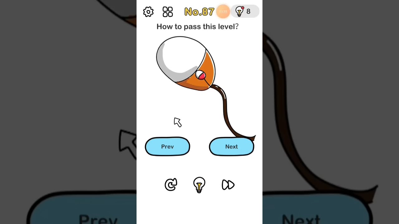 #87 - Brain out level 87 - How to pass this level?