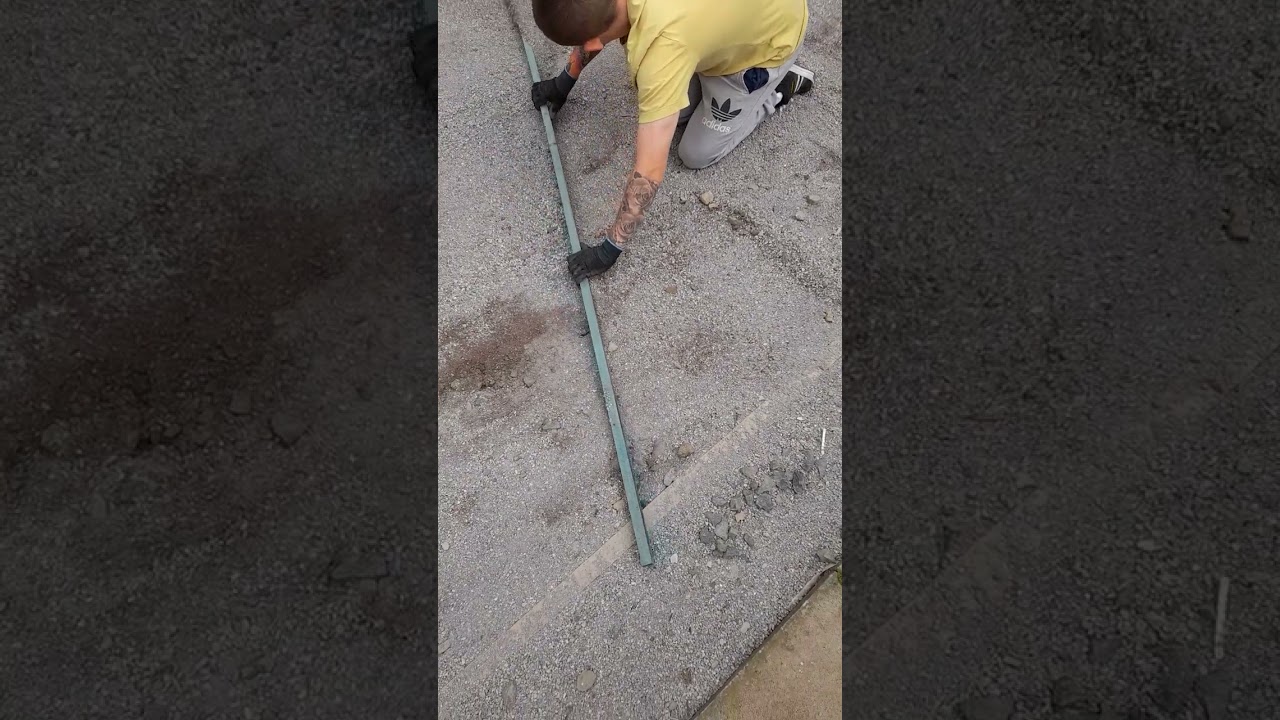 How to fit artificial grass and make the sub-base level.