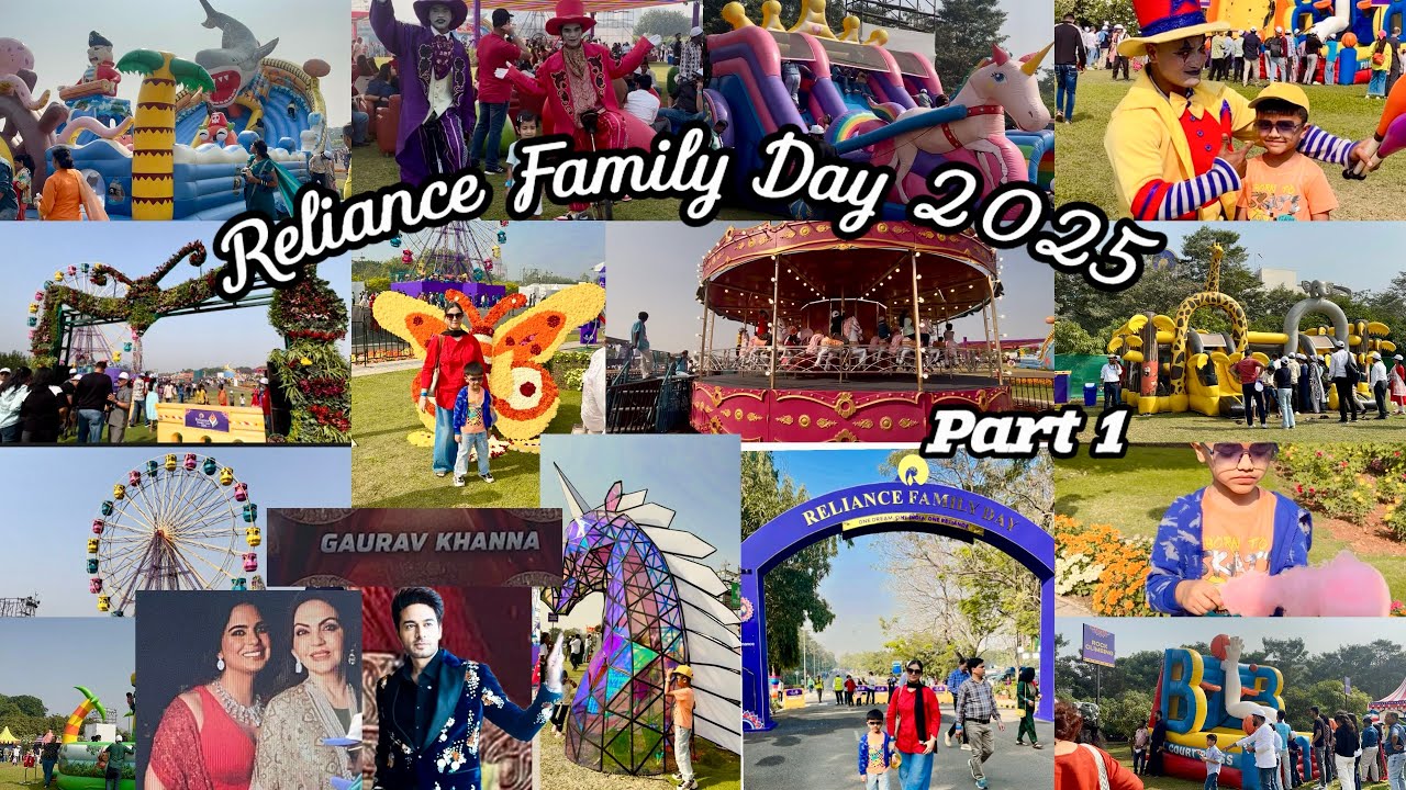 Reliance Family Day 2025 🎪🎡🎠🎢 | Full Tour Of Reliance Family Day Event 2025 | Gaurav Khanna |