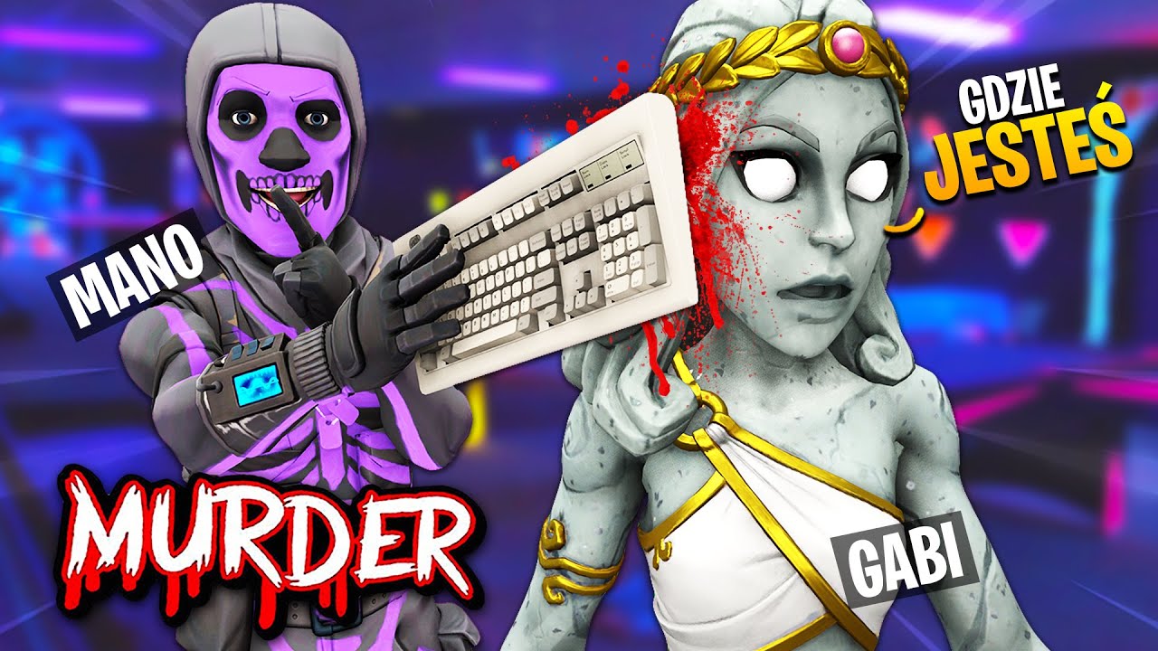 ZOSTAŁEM OPĘTANY w DOMU YOUTUBER&Oacute;W w Fortnite ... (murder MYSTERY!)