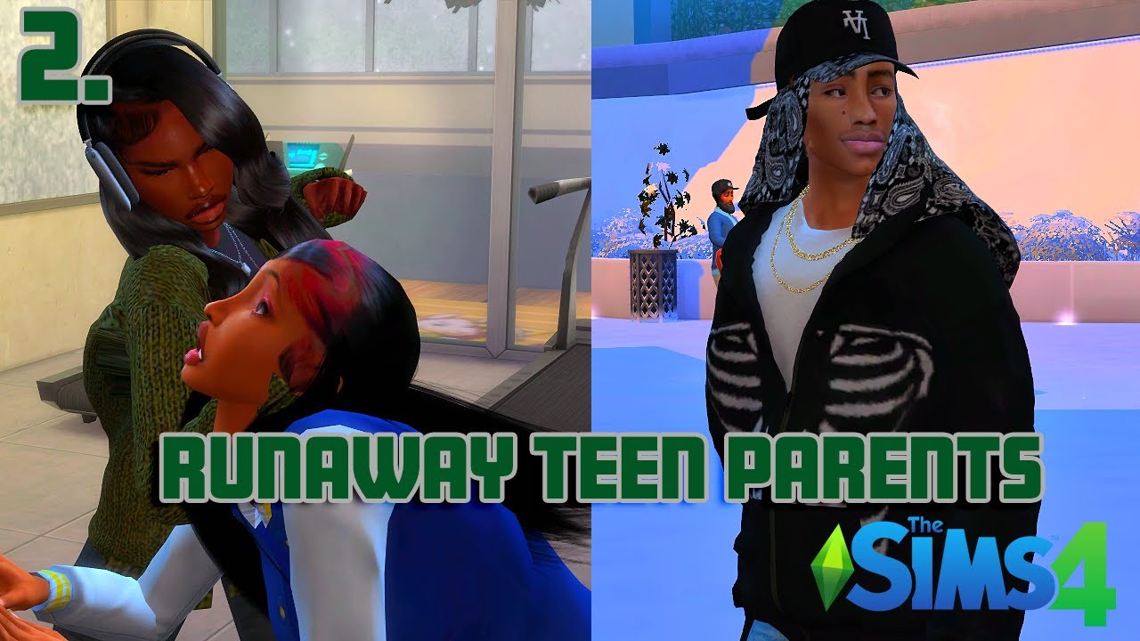 💥NEW💥DOPE BOY? 😵‍💫PREGNANT & FIGHTING🤰🏾!| ✨ALL MINE✨ EP.2 |  Sims 4| Runaway Teen Parents 🌹