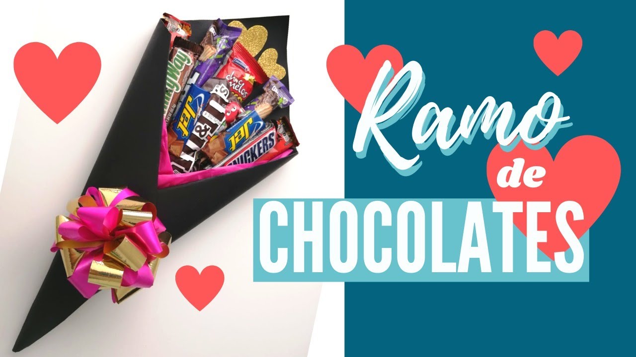 Regalo Fácil y Rápido AMOR y AMISTAD💞 / RAMO de Chocolates  🍫