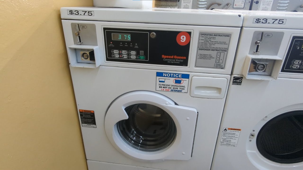 2002 Speed Queen Horizon Front Load Washer // Normal Warm @ De Anza Laundromat