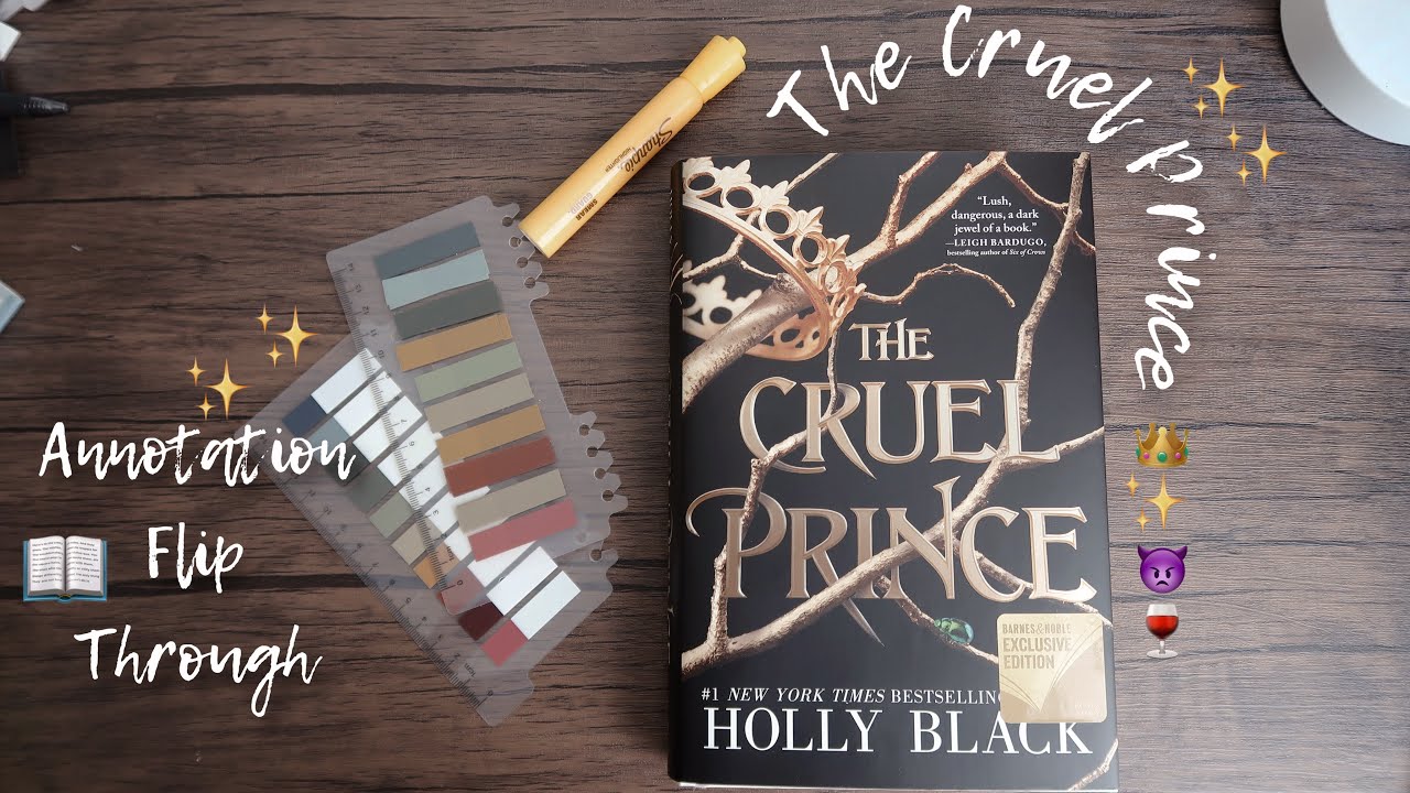 📖annotation flip through: the cruel prince👿👑🍷// Bookish ASMR✨