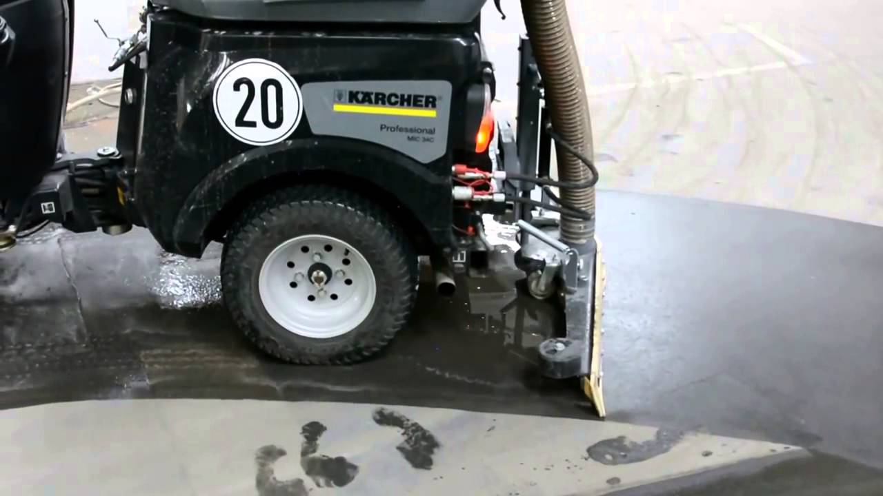 Kaercher MIC 34 scrubber   2 step method for in depth cleaning