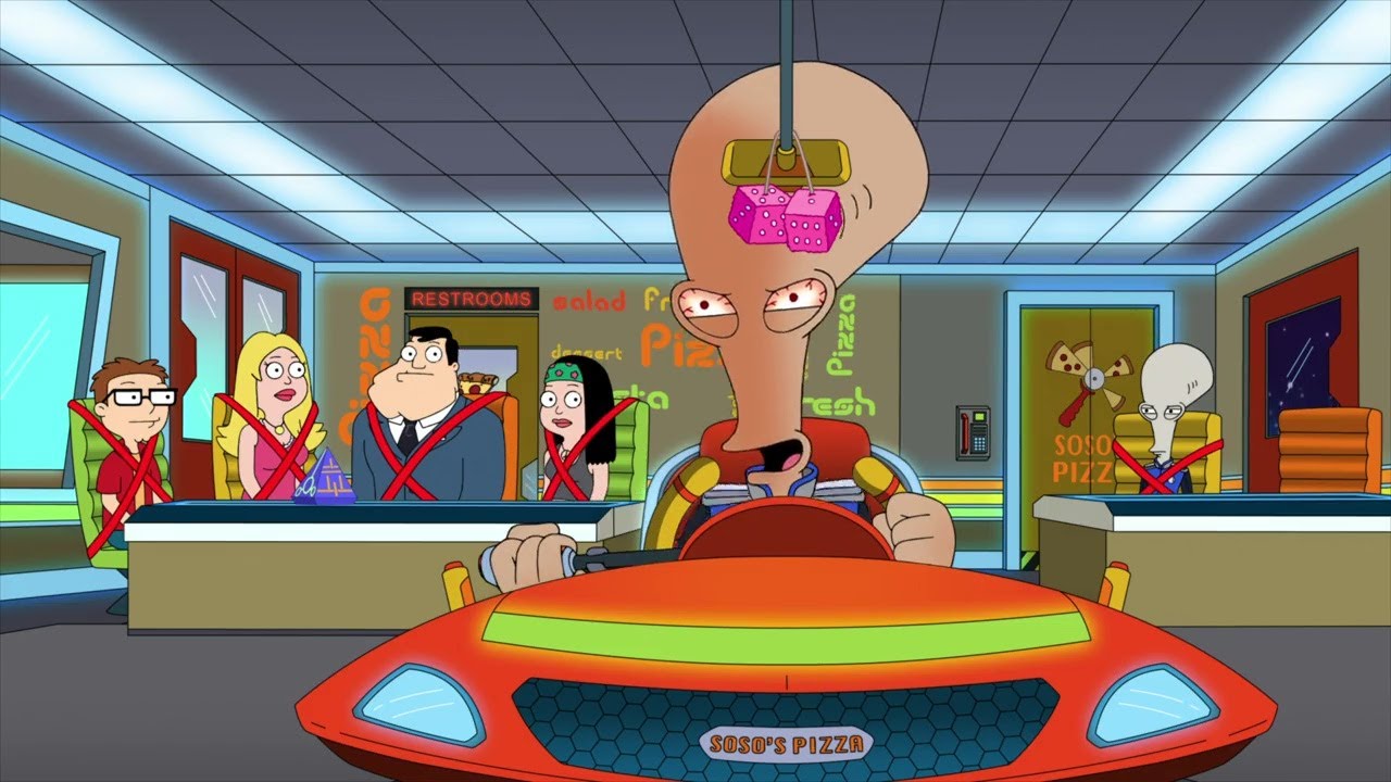 American Dad - Flying directly into the sun!