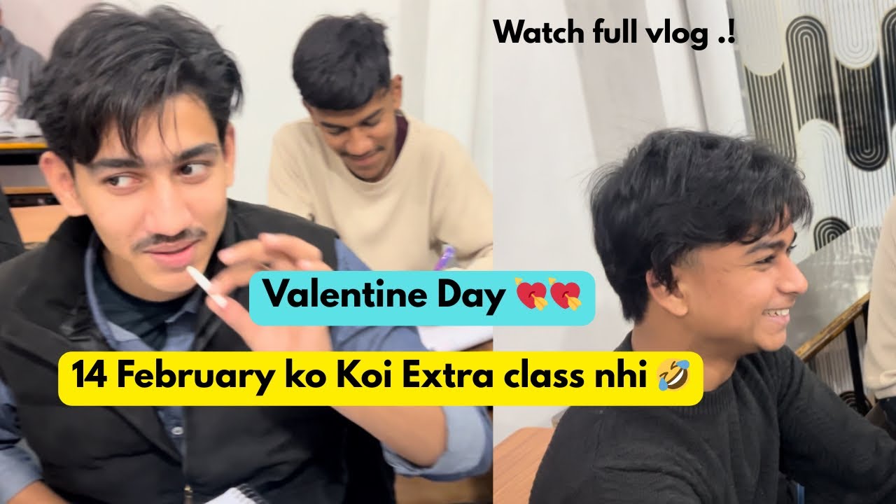 💘14 February ko extra class bol kar Ghar sy bhaag gaya…😱😱😭🤣
