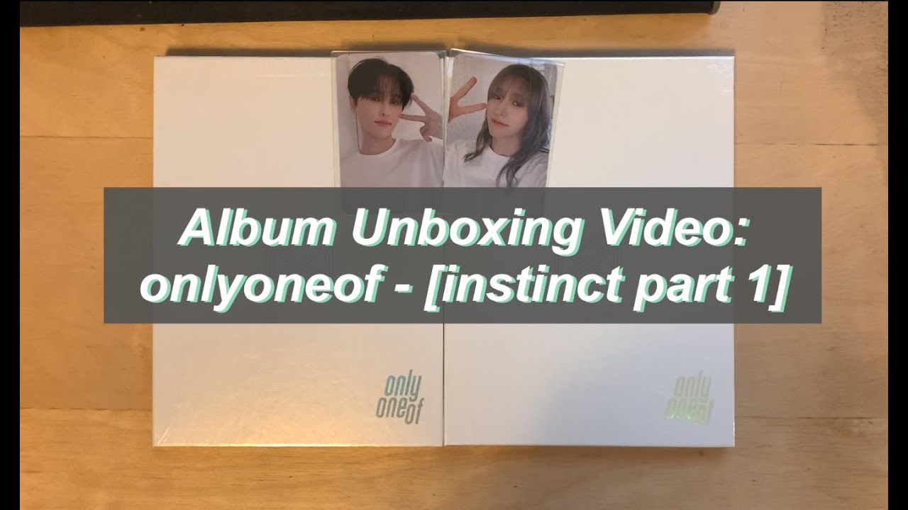 Album Unboxing - onlyoneof [instinct part 1] with ktown4u cards