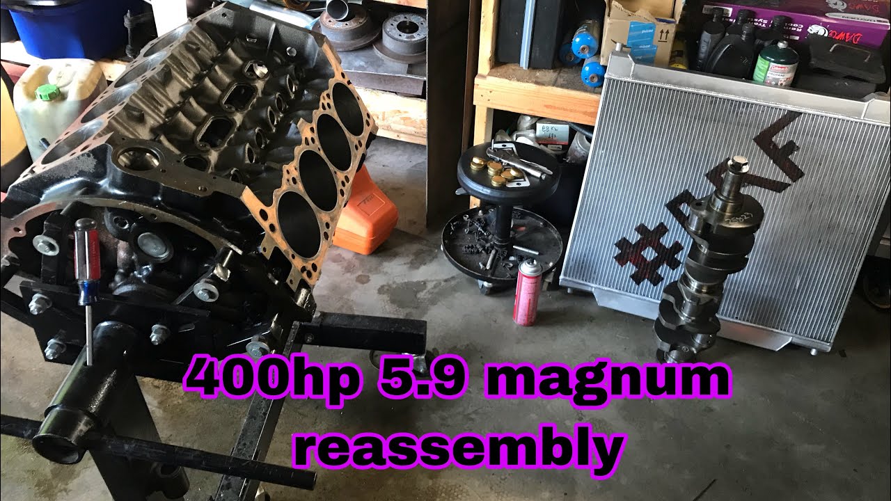 How to rebuild a V8 5.9L 360ci magnum engine pt1