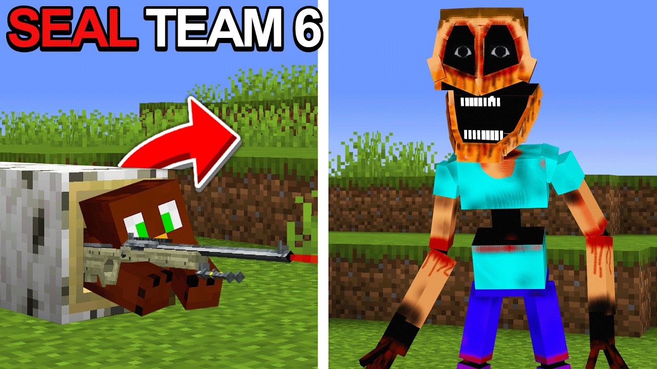 Every Horror Mod Vs SEAL TEAM 6 in Minecraft..