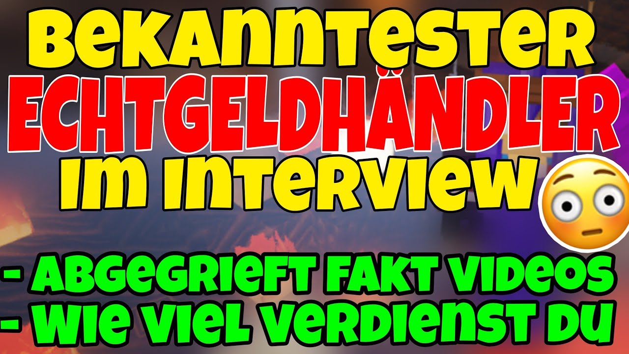GRÖßTER Echtgeldhändler im Interview!😳 Abgegrieft fakt Videos / Was verdienst du ? GrieferGames