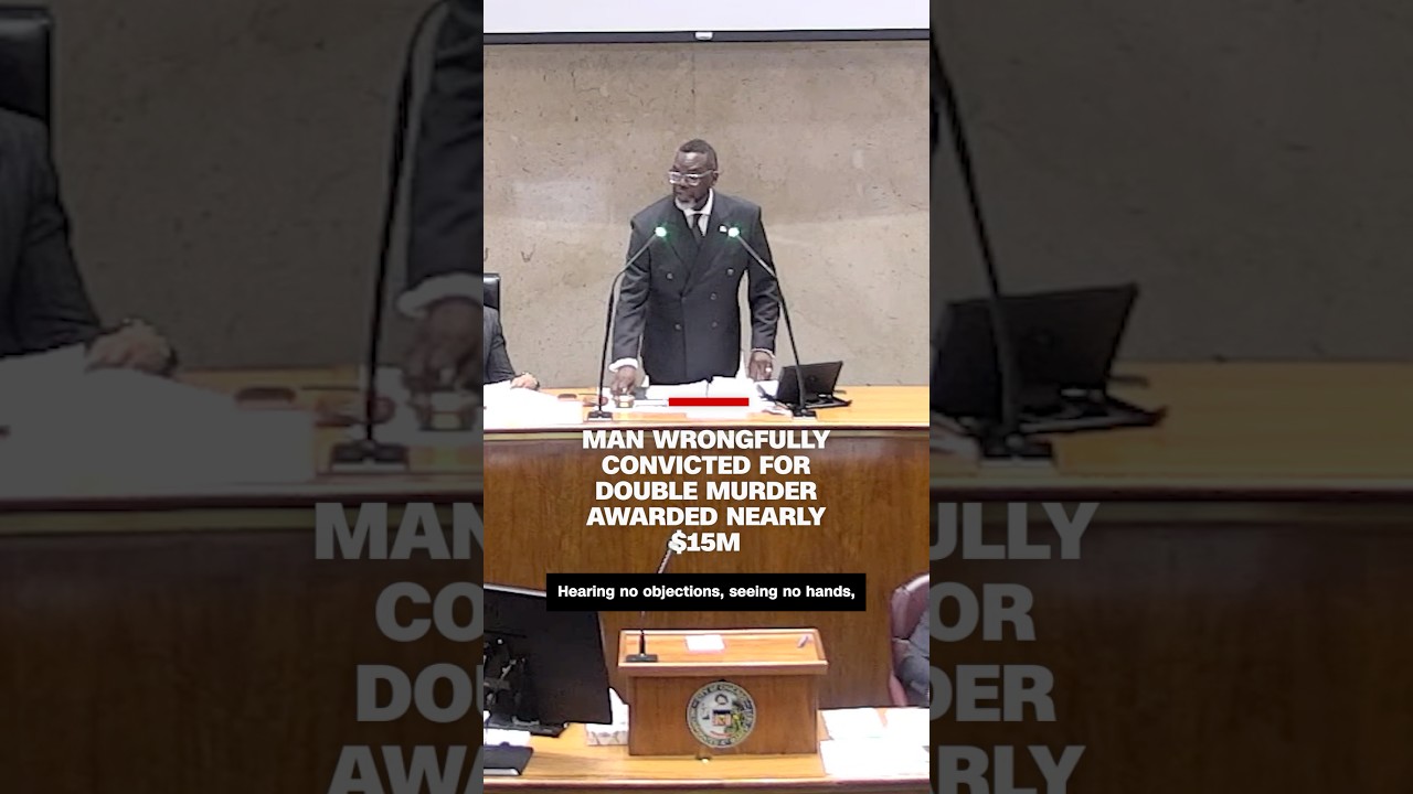 Man wrongfully convicted for double murder awarded nearly $15M