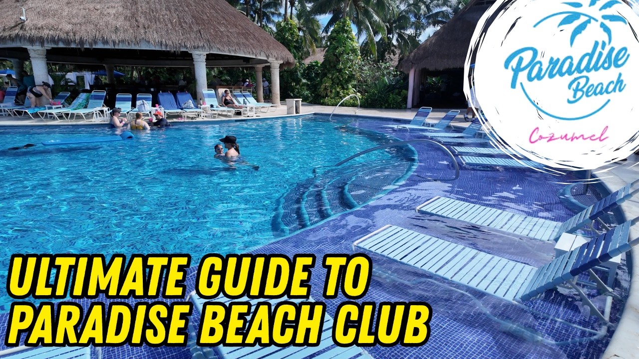 ПОЛНЫЙ путеводитель по пляжным клубам Paradise Beach в Косумеле, Мексика