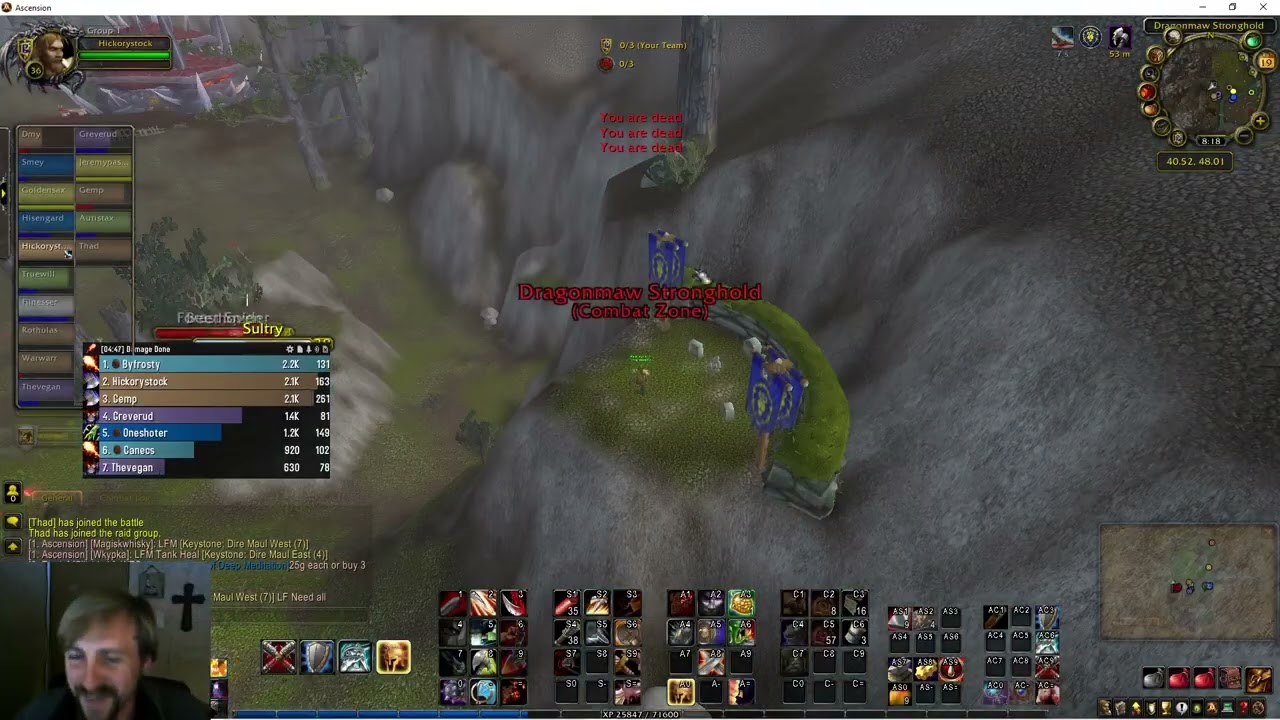 Ascension Bronzebeard Gameplay-Hickorystock Lvl 36 Gladiator Warrior--1st BGs in a while