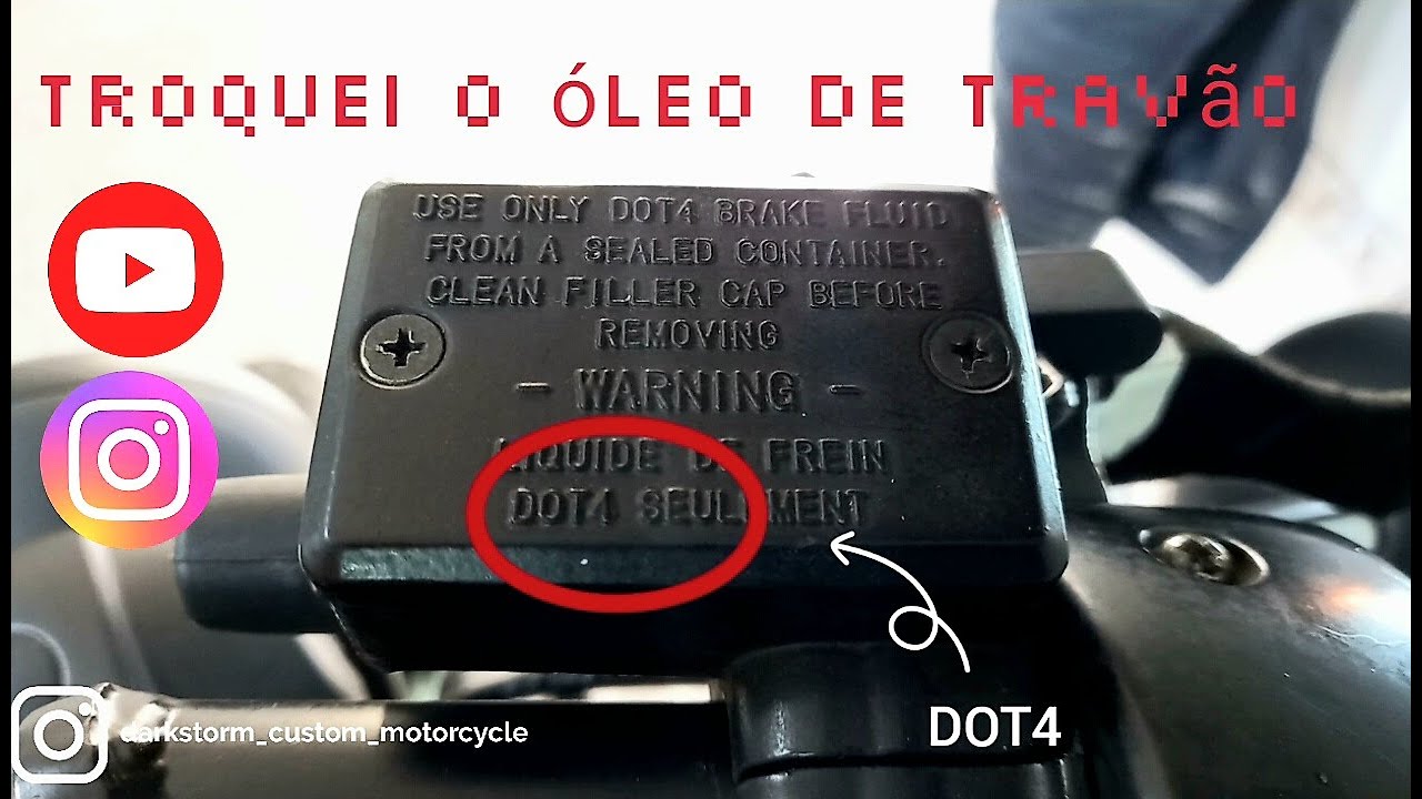 Substituição do óleo de travões em motos.