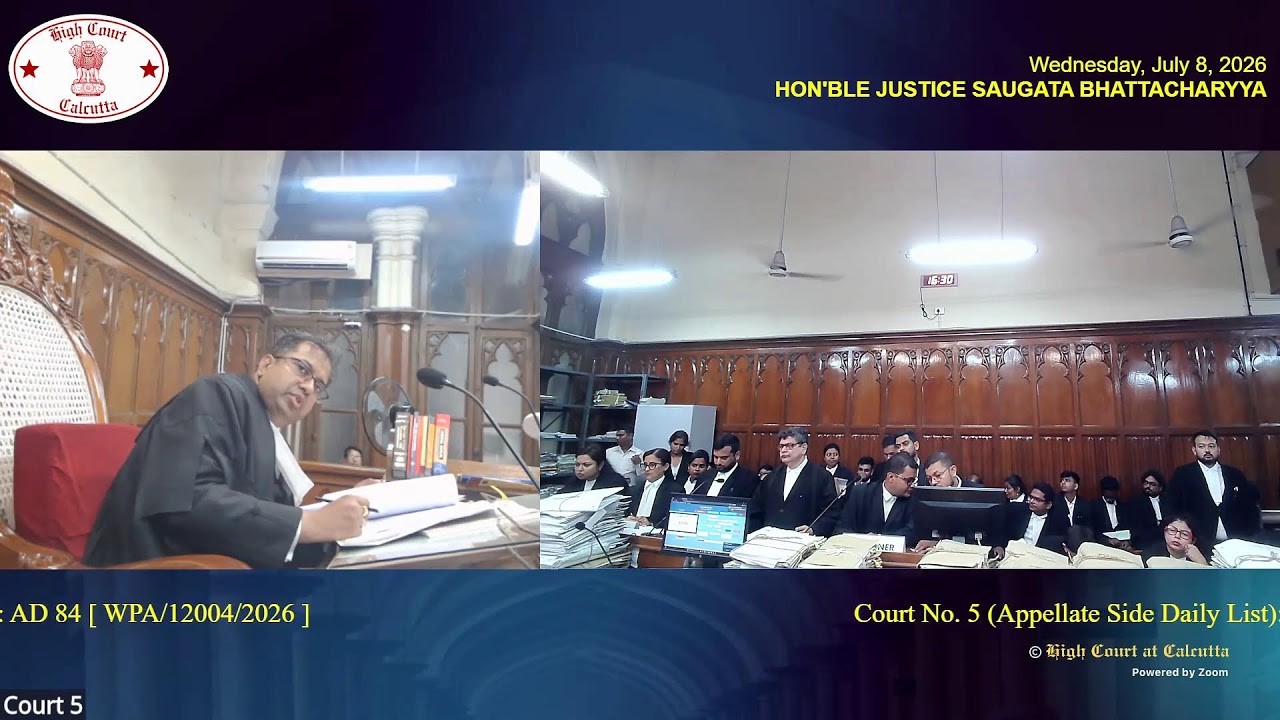 08 July 2026 | Court No. 5 | Live Streaming of the Court proceedings.
