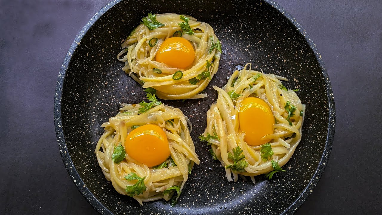 Potatoes with eggs taste better than meat!! Family snack in 10 minutes!