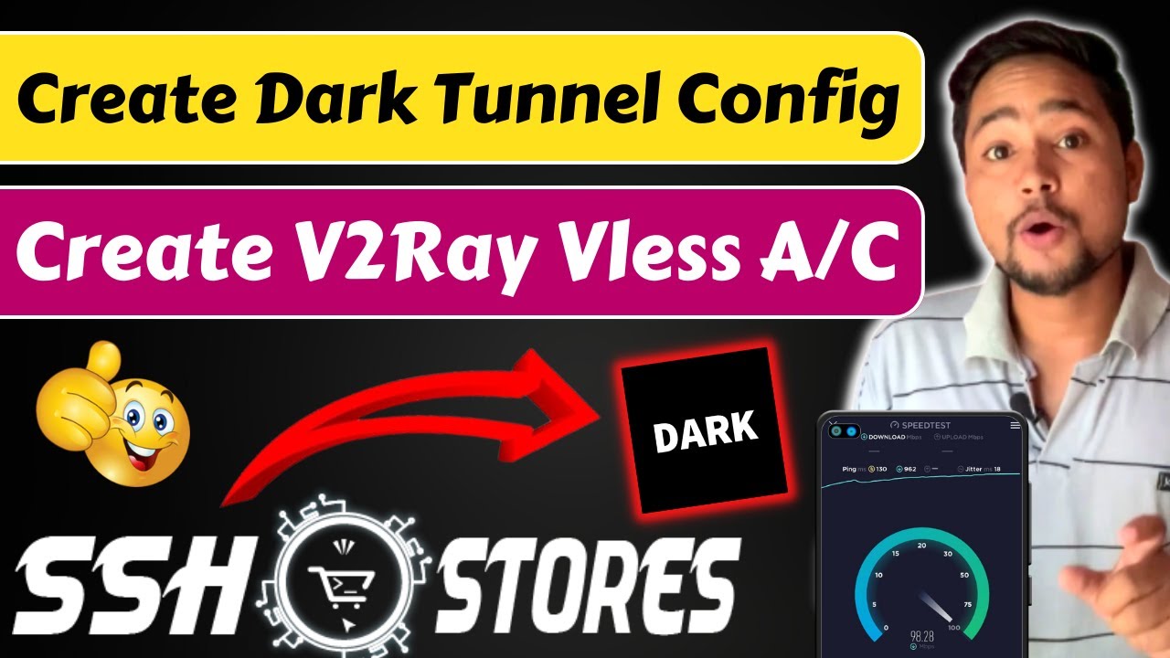 How to Create Dark Tunnel Config | How to Create V2RAY VLESS Account *Educational Only*