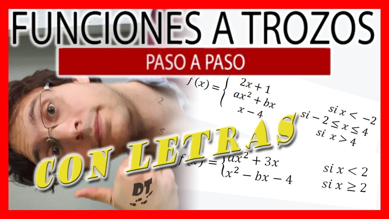 Funciones a trozos con letras: cómo calcular la continuidad paso a paso
