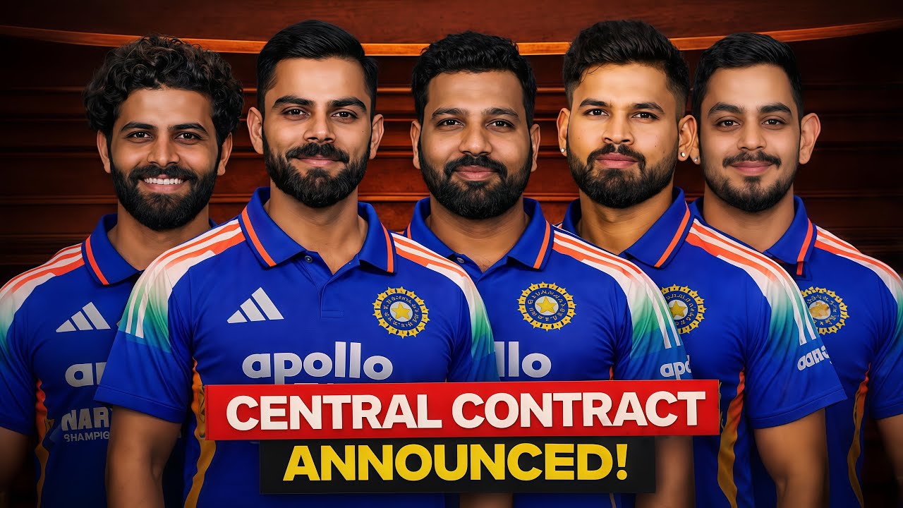 🚨 BCCI Central Contract OUT! Big Names Missing!