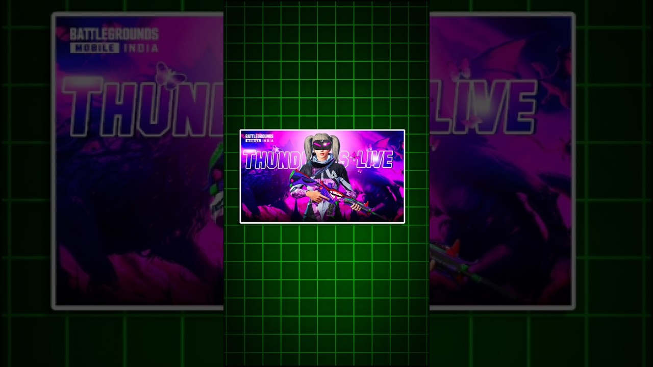 BGMI Live Streaming Thumbnail Design #thumbnail #graphicdesign #picsart #ytshorts