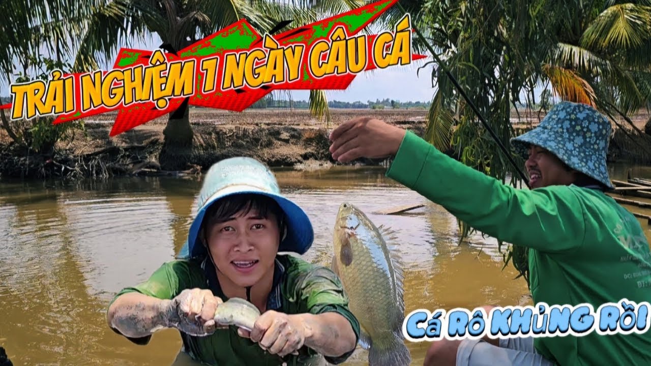Một ngày trải nghiệm câu cá chiên giòn chấm mắm xoài cùng team | HoàiPhong TV