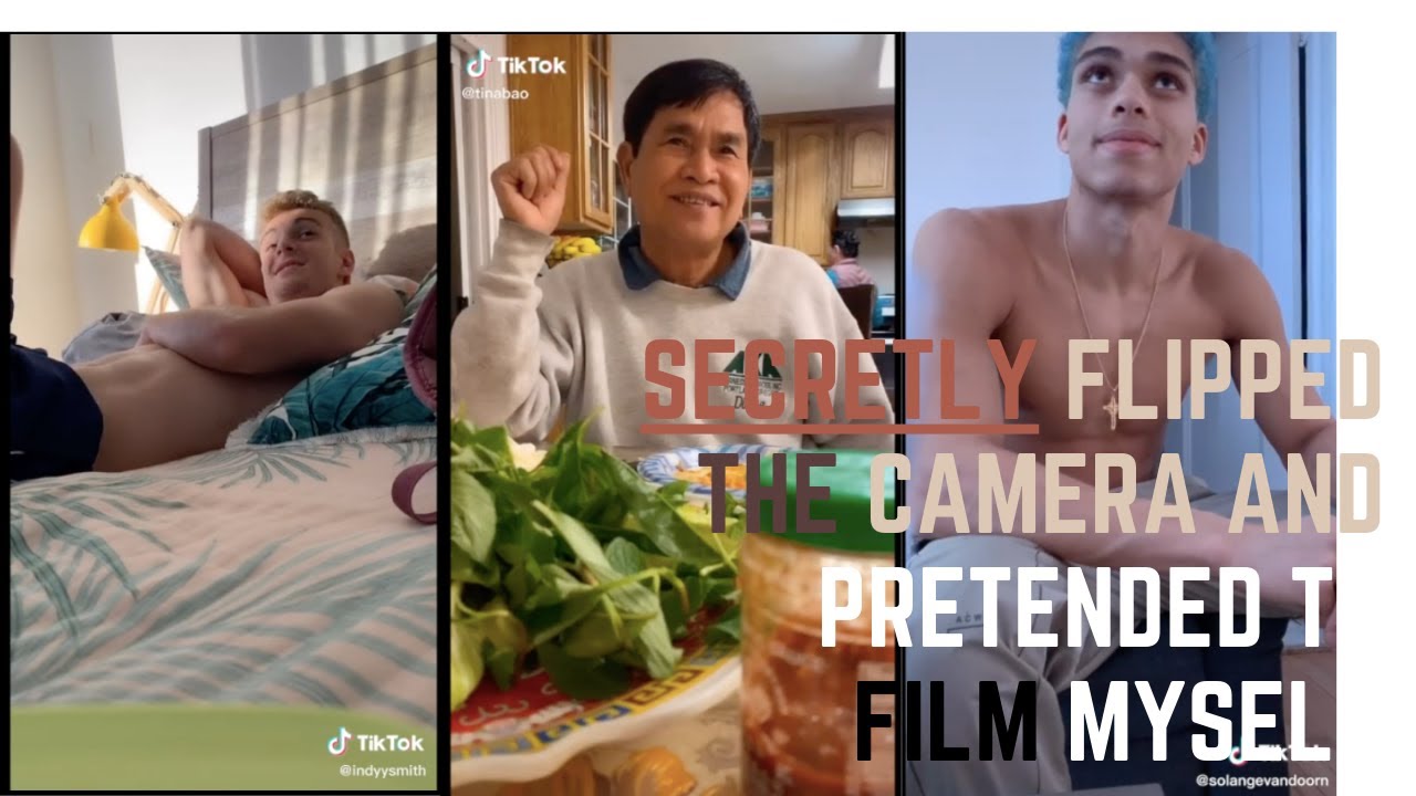 PART 2 Secretly flip the camera and pretended to film myself. (REACTION) #TIKTOK #DANCE #REACTION