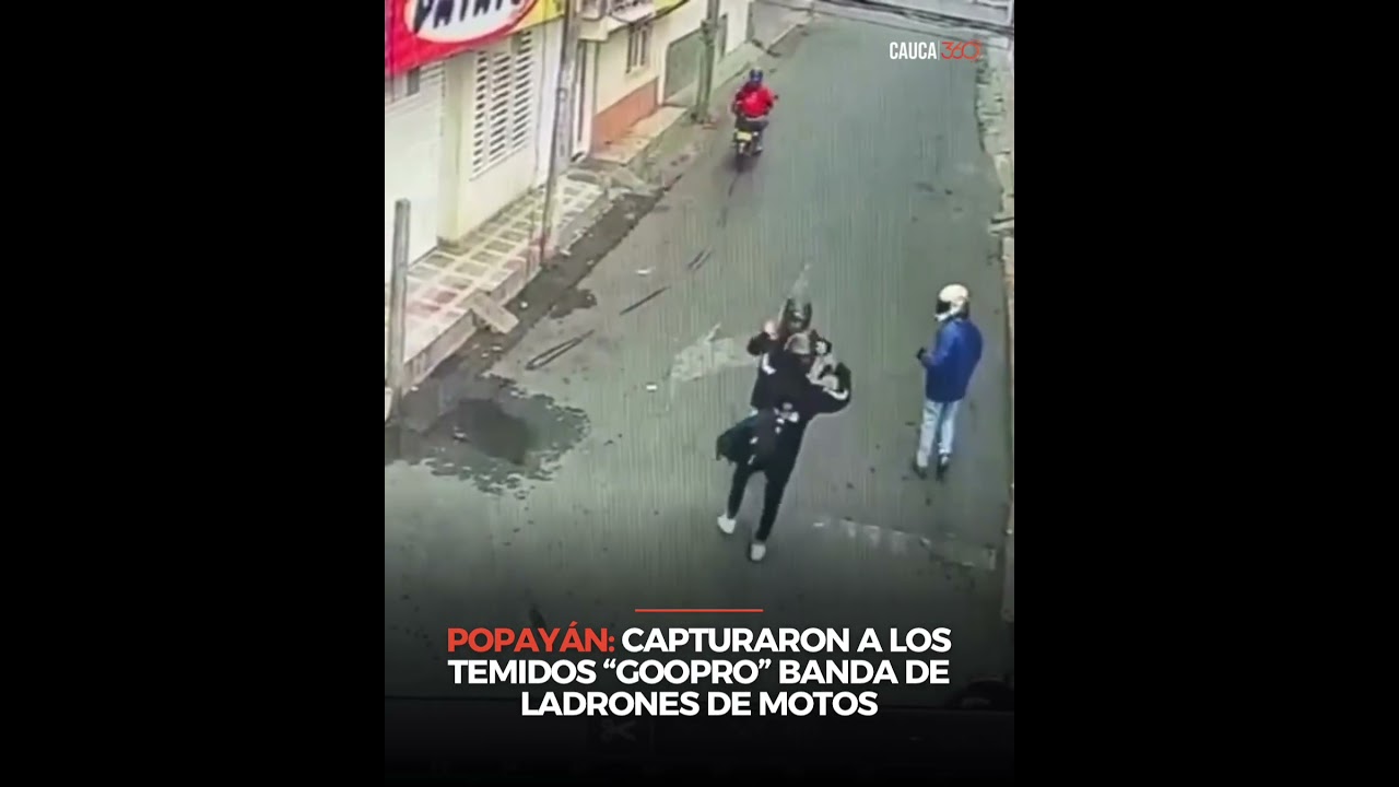 En Popay&aacute;n capturaron a miembros de la banda &ldquo;Los Goopro&rdquo; dedicados al hurto de motocicletas.