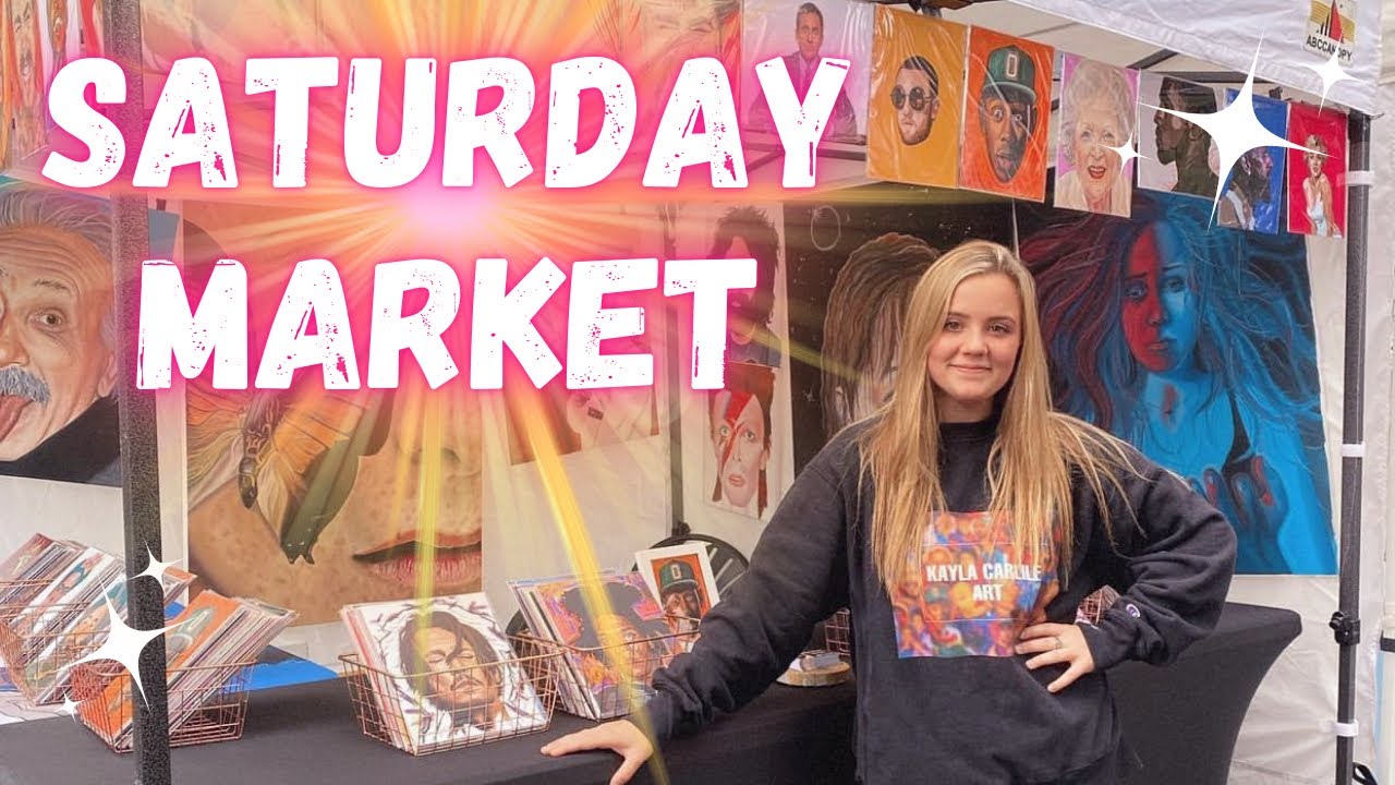 A Typical Day Selling Art at the Saturday Market