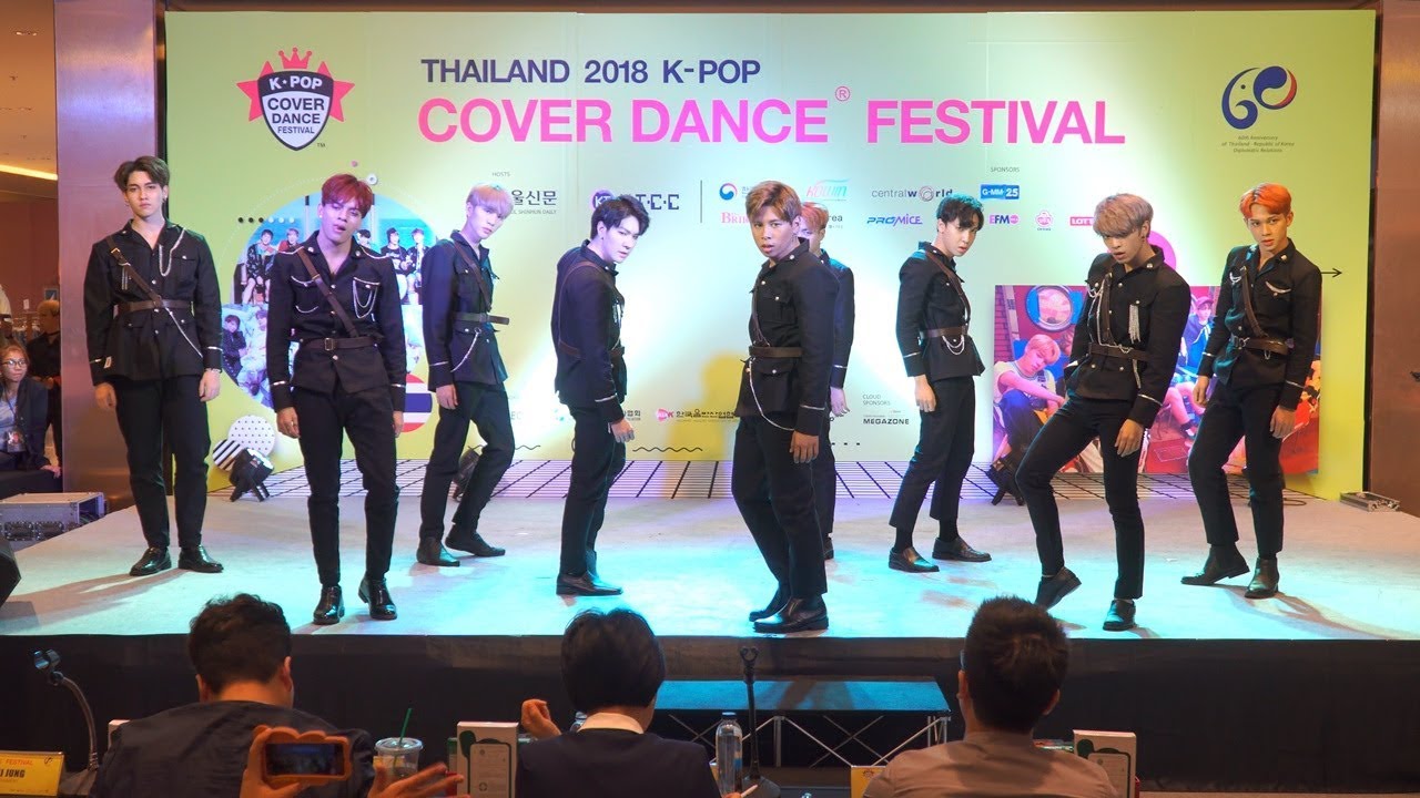 180512 K-BOY cover KPOP - Intro + BOSS + Cherry Bomb @ 2018 Thailand K-POP Cover Dance Festival