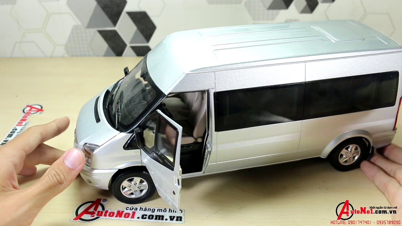 [REVIEW] MÔ HÌNH XE FORD TRANSIT 1:18 (MADE BY PAUDI) AUTONO1.COM.VN