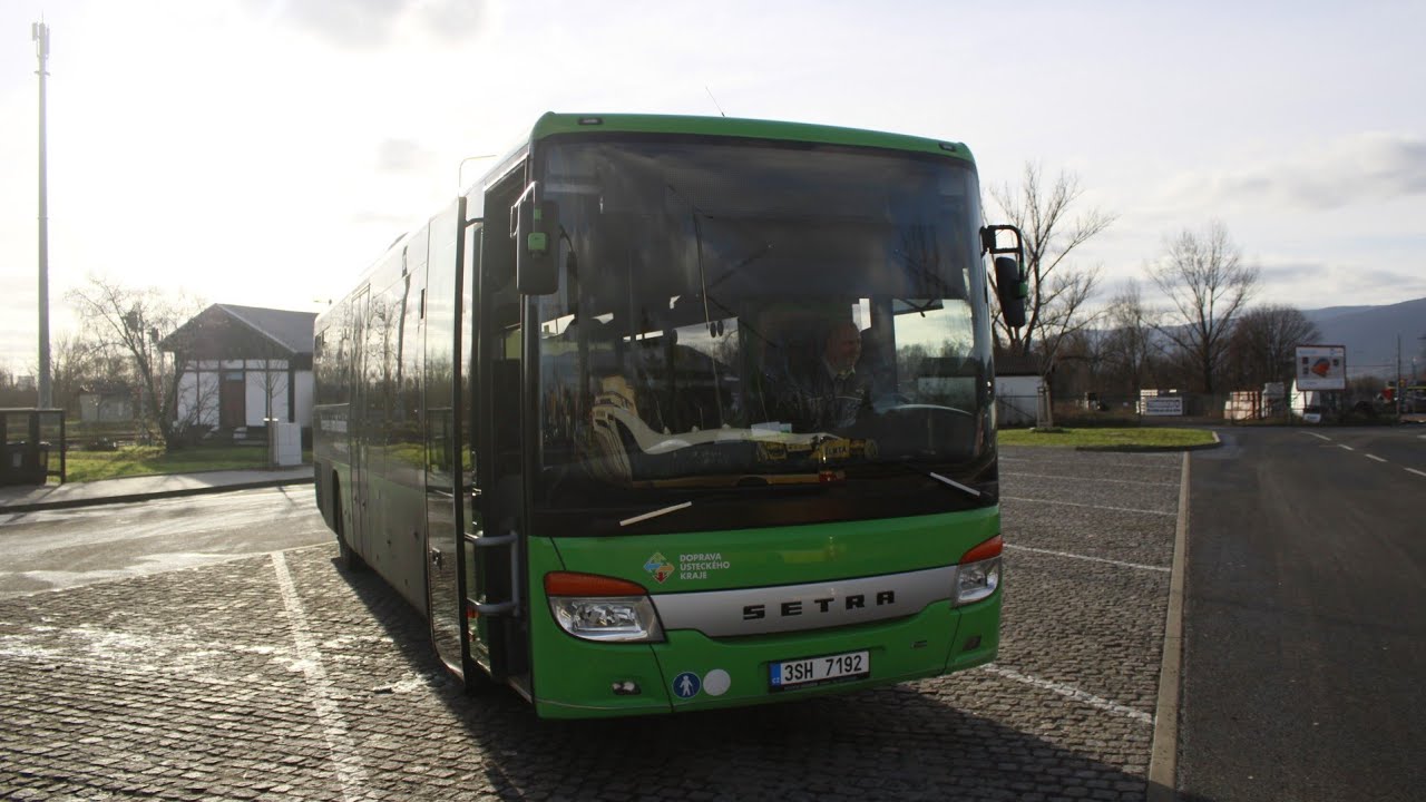 Pohled na trasu | Linka 501 | směr Bílina, autobusové nádraží