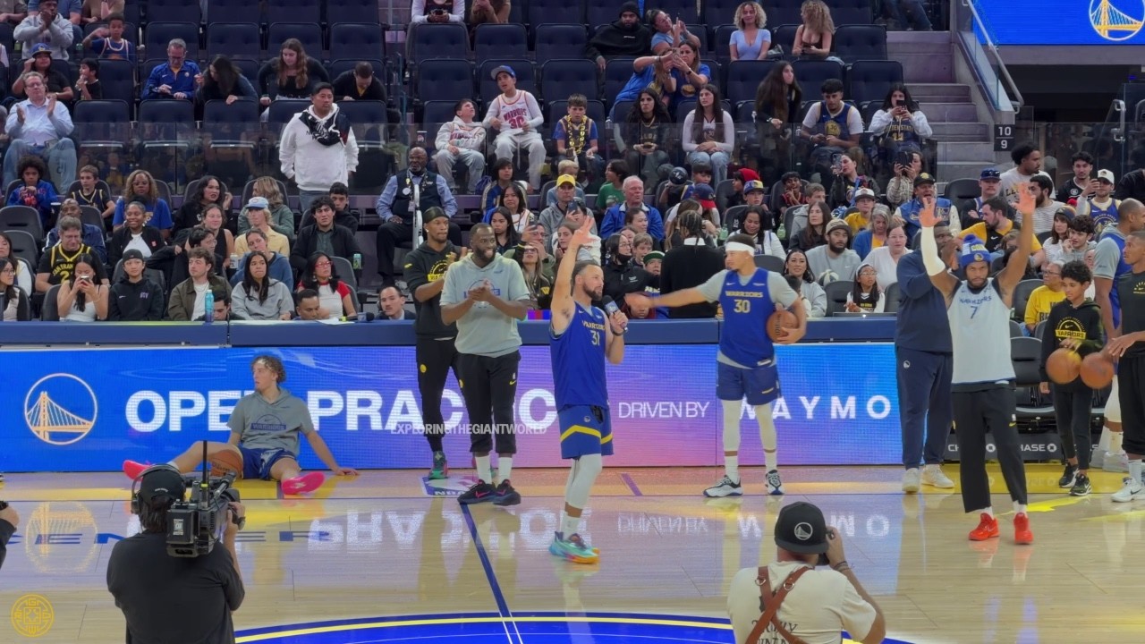 Golden State Warriors Open Practice Best Moments