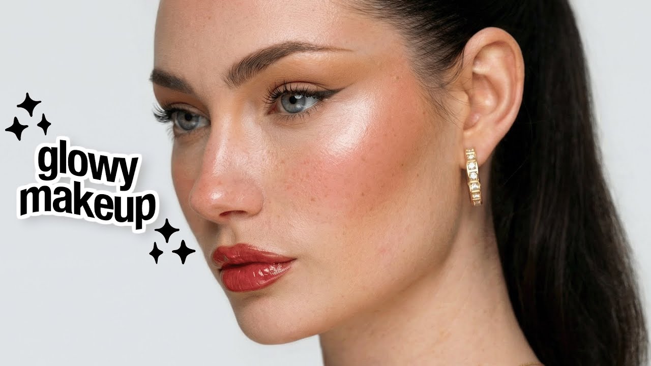 Идеальный макияж для сияющей кожи ✨ (влажный, но не жирный вид!)