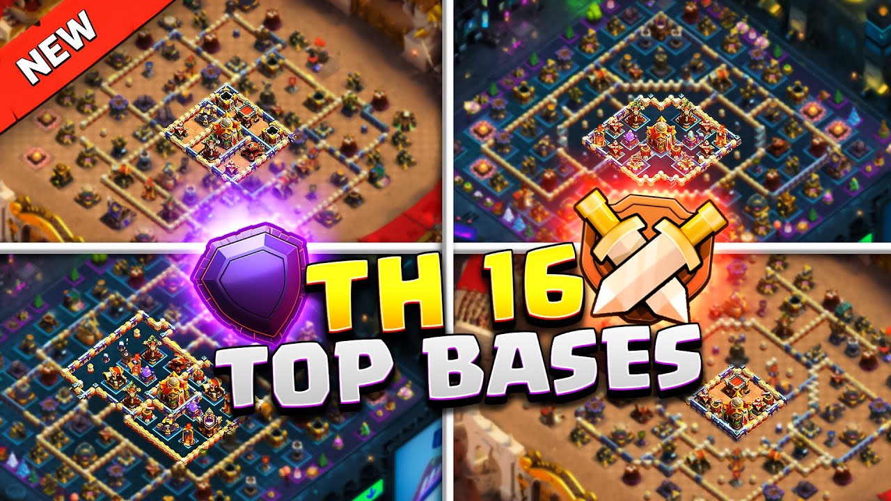 ТОЛЬКО базы TH16, которые вам понадобятся до обновления до TH17 😎 Топ-10 баз TH16 (Война/CWL/Троф...