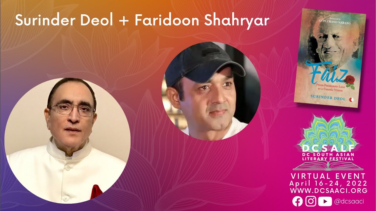 Faridoon Shahryar in Conversation With Surinder Deol about his new book "Faiz" - DCSALF 2022